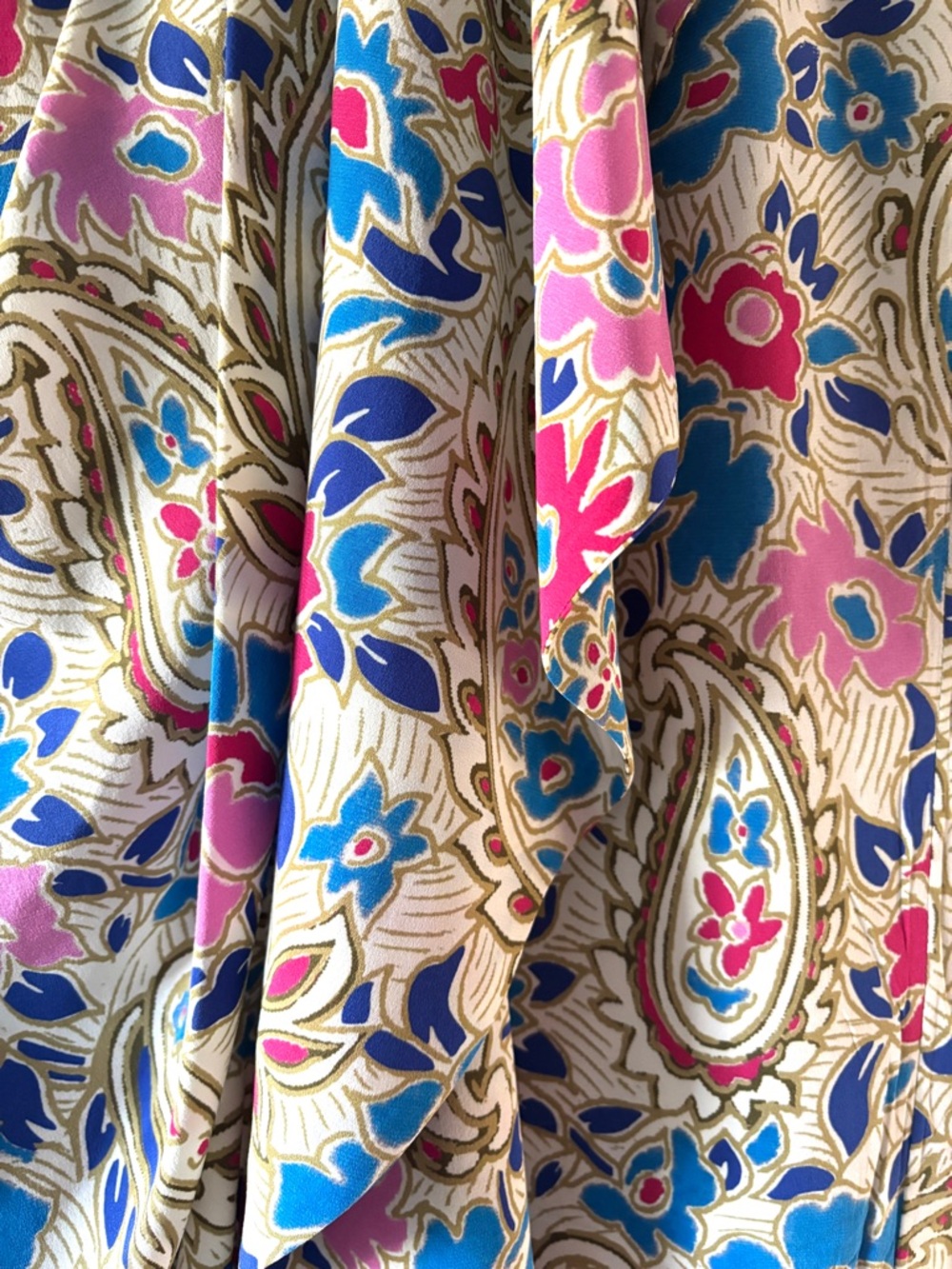 Isabel Marant Breena Floral Paisley Midi Skirt Silk Blend Size 36 FR | 4 US - Picture 9 of 15